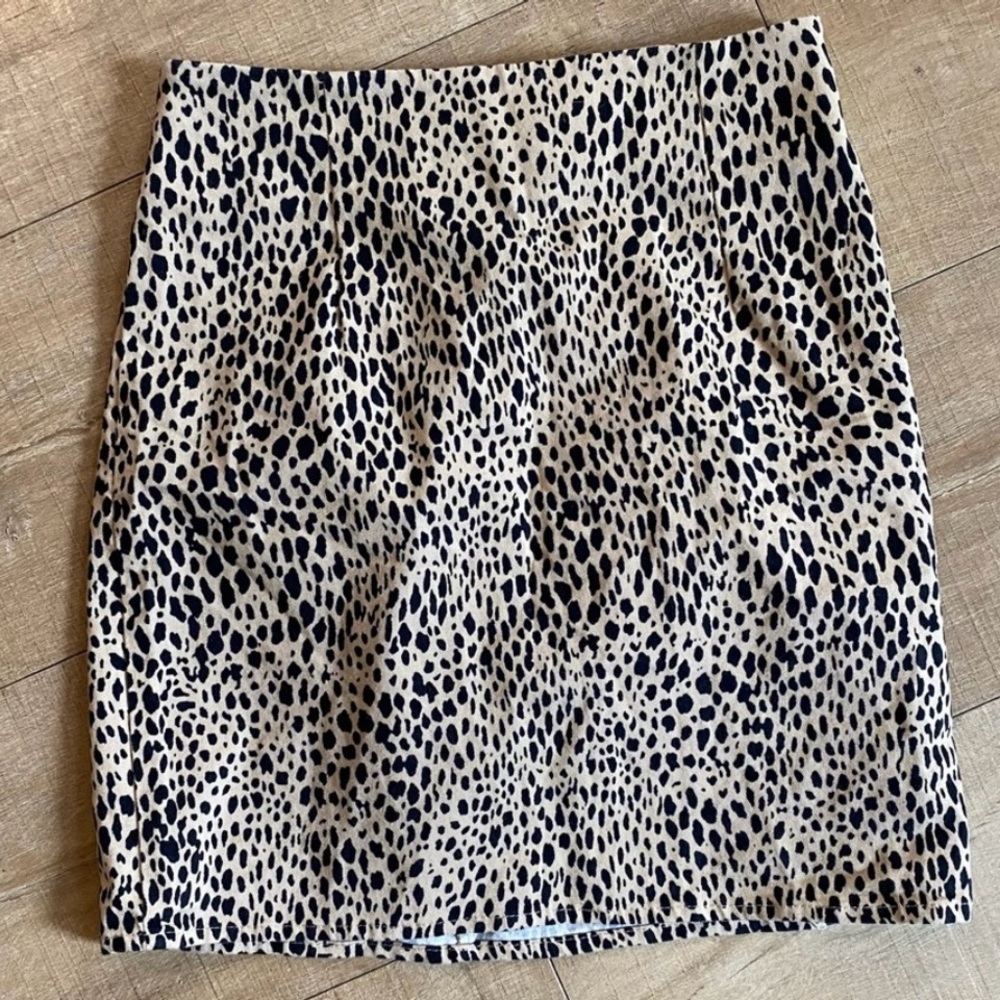 Brandy Melville Animal Print Mini Pencil Skirt one size Halloween party dance
